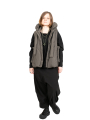 Rundholz Black Label - Shirt mit Tüllabschlüssen am Hals und Saum Oversize black - 2243330509