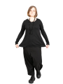 Rundholz Black Label - Shirt mit Tüllabschlüssen am Hals und Saum black - 2243330501