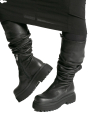 Lofina Shoebox - Botte en cuir Gasoline Nero Noir Noir - 6064