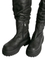 Lofina Shoebox - Botte en cuir Gasoline Nero Noir Noir - 6064