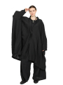 Rundholz - oversize Mantel mit grossen aufgesetzen Taschen - black - 1251021210