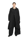 Rundholz - oversize Mantel mit grossen aufgesetzen Taschen - black - 1251021210
