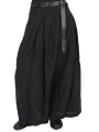 Rundholz - wide pants with low crotch and box pleats - black - 1251020107