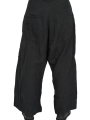 Rundholz - wide pants with low crotch and box pleats - black - 1251020107