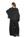 Rundholz - wide pants with low crotch and box pleats - black - 1251020107