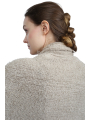 Rundholz - knitted jacket with shawl collar and pockets - dust - 1251657106