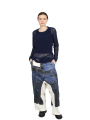 Rundholz DIP - weite jeans Hose mit tiefem schritt - denim print - 1252110103