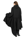 Rundholz DIP - manteau oversize avec capuche et fermeture éclair - black - 1252281209