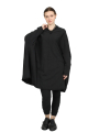 Rundholz DIP - oversize dress with v-neck - black - 1252280910