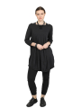 Rundholz Black Label - tunic in balloon shape with 3/4 sleeves - black - 1253261904