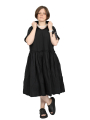 Rundholz DIP - robe oversize à manches courtes avec jupe volantée - black - 1252280908
