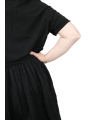 Rundholz DIP - robe oversize à manches courtes avec jupe volantée - black - 1252280908