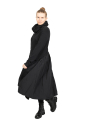 Rundholz Black Label - ausgestelltes french-terry-stretch-Kleid mit platziertem druck Black Print - 2243510904