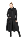 Rundholz Black Label - ausgestelltes french-terry-stretch-Kleid mit platziertem druck Black Print - 2243510904