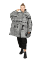 Rundholz DIP - Manteau Journal Print Oversize Moon Walk - 2242281210