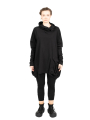 Rundholz Black Label - Sweat à col montant avec poche valise Cotton Oversize black - 2243250505-