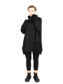 Rundholz Black Label - Sweat à col montant avec poche valise Cotton Oversize black - 2243250505-