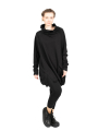 Rundholz Black Label - Sweat à col montant avec poche valise Cotton Oversize black - 2243250505-