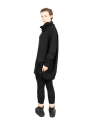 Rundholz Black Label - Sweat à col montant avec poche valise Cotton Oversize black - 2243250505-