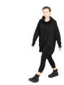 Rundholz Black Label - Sweat à col montant avec poche valise Cotton Oversize black - 2243250505-