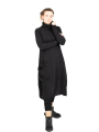 Rundholz Black Label - Приталенное платье-баллон с карманом Свитер Хлопок черный - 2243250906