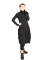 Rundholz Black Label - Приталенное платье-баллон с карманом Свитер Хлопок черный - 2243250906