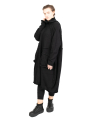 Rundholz Black Label - Knitted dress with suitcase pockets boiled wool oversize black - 2243897309