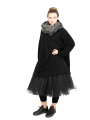Rundholz Black Label - Гигантский шарф с бахромой и принтом джунглей - 2243361403