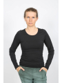 Black by k&m - T-shirt long - i fight for beauty in my life - B33.252.01.01