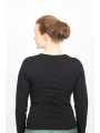 Black by k&m - T-shirt long - i fight for beauty in my life - B33.252.01.01