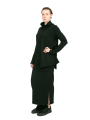 Rundholz Black Label - Свитер расклешенного фасона с воротником-стойкой черный - 2243290523