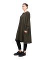 Rundholz Black Label - ShirtKleid mit Tüllabschlüssen am Hals Saum Oversize Jungle - 2243330903