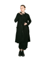 Rundholz Black Label - Waisted sweat coat with stand-up collar black - 2243291228