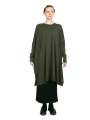 Rundholz Black Label - Платье-рубашка с тюлевой отделкой у горловины Oversize jungle - 2243330903 - 2