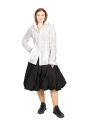 Rundholz - Taillierte Bluse mit kleinen Kellerfalten White - 2241230408