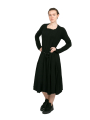 Rundholz Black Label - Платье с декоративными швами и смещенной отделкой черное - 2243470904