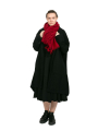Rundholz - Großer Schal mit Fransen Wolle Merino Yak sunset - 2241537708