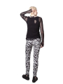 Pal Offner - Shirt - Sheer Longsleeve_Mesh - Black - 2501-030101-330001