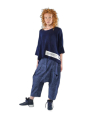 Rundholz Black Label - Weite baumwollstretch hose mit druck - 1253490104