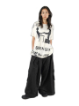 Rundholz DIP - Kurzes baumwoll jersey kleid mit platziertem druck - 1252300907