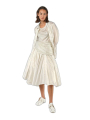 Rundholz - Hüftlange baumwoll voile bluse - 1251250406