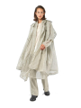 Rundholz - Halbtransparenter kastenförmiger baumwoll modal strickmantel - 1251457203