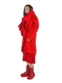 Rundholz - Ausgestelltes merino-woll-strickkleid mit schlitz - 2241377303