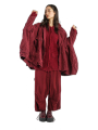 Rundholz - Schmale waschbärhaar-strickjacke mit kapuze - 2241417107