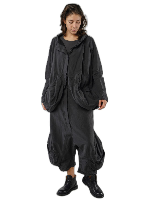 Rundholz - Hüftlange baumwoll leinen jacke - 1251041110