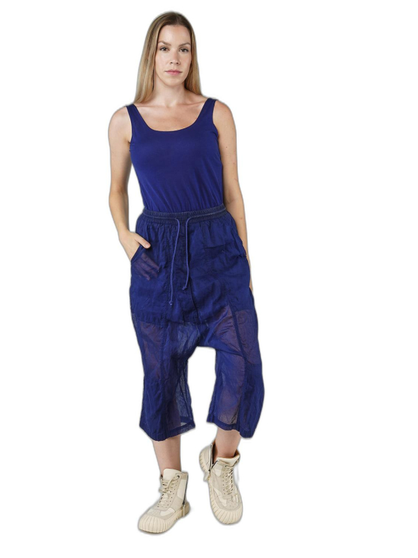 Rundholz DIP - Wadenlange baumwoll voile hose - 1252580105