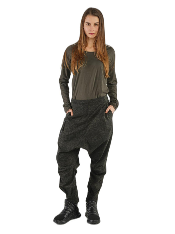 Rundholz Black Label - Tulpenförmige techno-stretch-hose mit allover druck - 2243440110