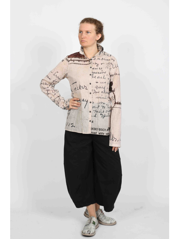 Rundholz DIP - Cotton Blouse with Shirt Collar and Slit - 2252170401 - Stilecht - Image 1
