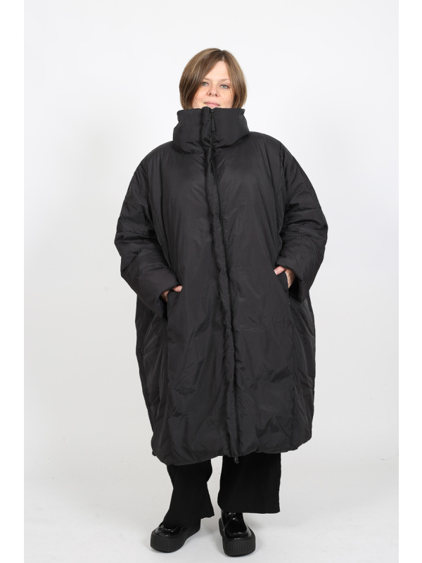 Rundholz Black Label - Oversize gefütterter Mantel mit Stehkragen - 2253211232 - Stilecht - Bild 1