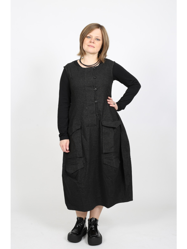 Rundholz Black Label - Elegant Balloon Dress Made of High-Quality Cotton Blend - 2253410903 - Stilecht - Image 1